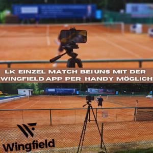 LK-Match per Handy auf unserer Tennisanlage
