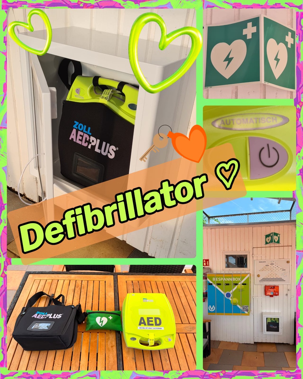 Unser Club hat jetzt einen Defibrillator!